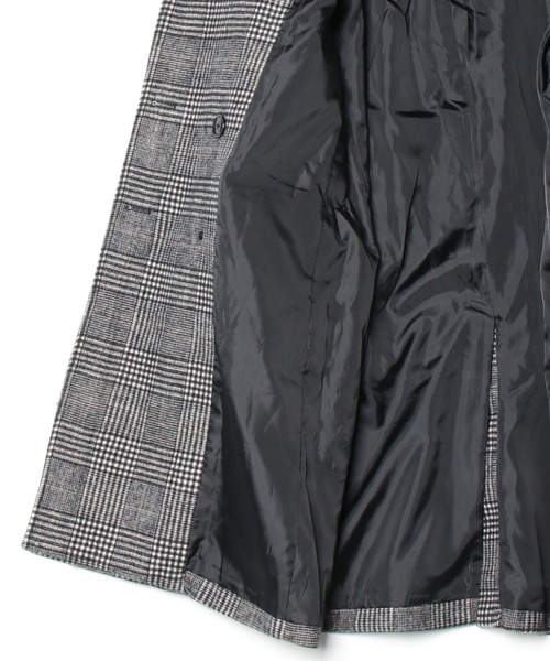 ８(eight)（エイト）の「ウールWブレストチェスターコート（チェスターコート・メンズ・グレー系その他2/ブラック/グレー系その他・LARGE/MEDIUM）」の4枚目の写真