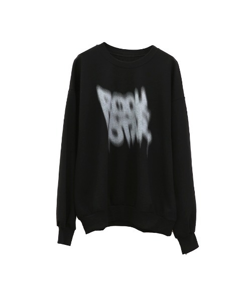 LVEU.】ストリートアートプリント長袖トップス / トップス スウェット