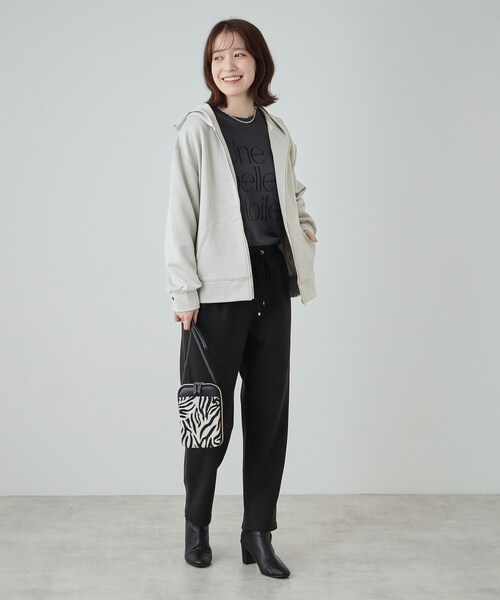 セール】ラメ裏毛ジップアップパーカー（カーディガン/ボレロ