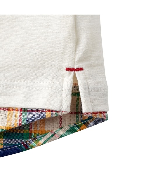 DOUBLE_B（ダブルビー）の「重ね着風半袖Tシャツ（Tシャツ/カットソー・キッズ・ホワイト/ネイビー・80ｃｍ/90cm/100cm/110cm/120cm/130cm）」の5枚目の写真