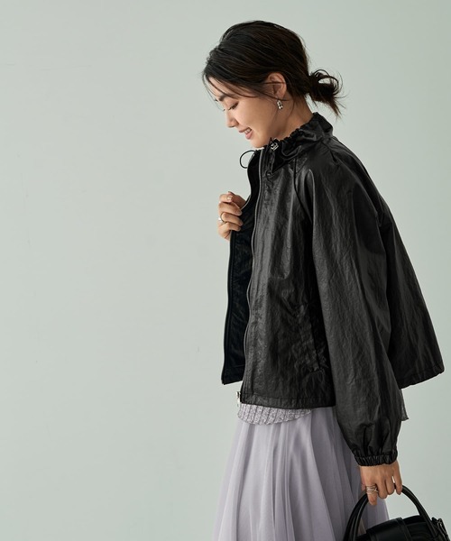 新品⭐︎スタイルデリ⭐︎シワ加工ブルゾン シワ加工フェイクレザーブルゾン（ブルゾン）｜STYLE DELI