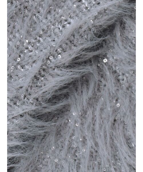 MURUA（ムルーア）の「スパンコールフェザーニットミニワンピース（ワンピース・レディース・アイボリー/グレー・FREE）」の14枚目の写真