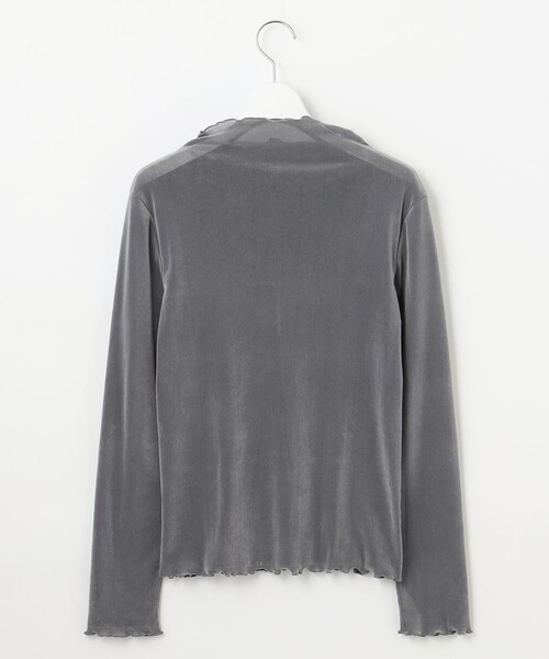 Feroux（フェルゥ）の「【洗える】ベロア ハイネックトップス（Tシャツ/カットソー・レディース・アイボリー系/ライトグレー系/ブラック系・F）」の11枚目の写真