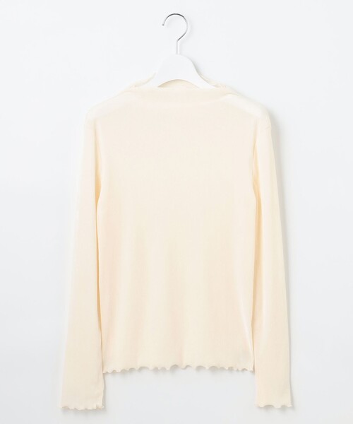 Feroux（フェルゥ）の「【洗える】ベロア ハイネックトップス（Tシャツ/カットソー・レディース・アイボリー系/ライトグレー系/ブラック系・F）」の16枚目の写真