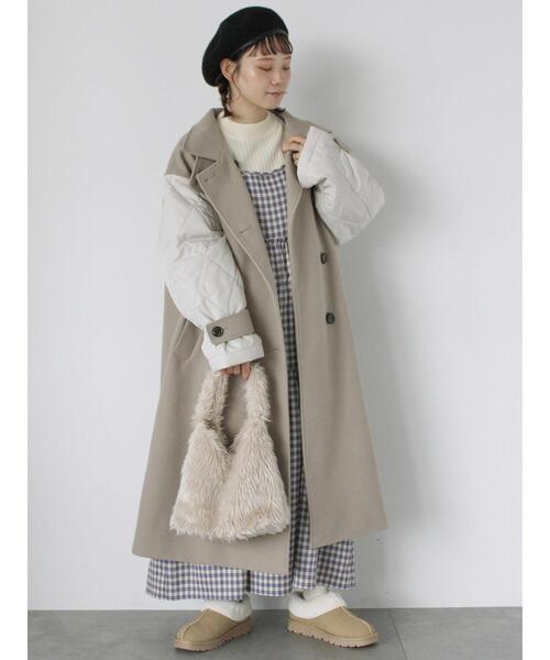 ehka sopo（エヘカソポ）の「チェックティアードキャミワンピース（ワンピース・レディース・ブルー/ネイビー/ブラウン・F）」の7枚目の写真