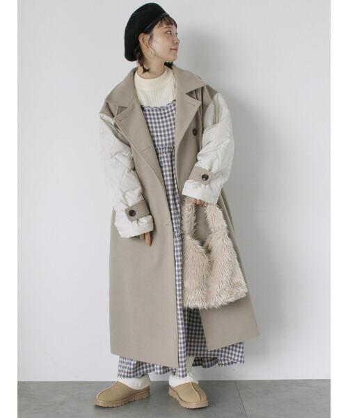 ehka sopo（エヘカソポ）の「チェックティアードキャミワンピース（ワンピース・レディース・ブルー/ネイビー/ブラウン・F）」の8枚目の写真