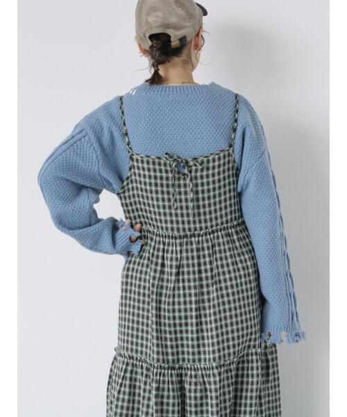 ehka sopo（エヘカソポ）の「チェックティアードキャミワンピース
