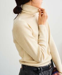 le.coeur blanc | リブタートルニット(ニット/セーター)