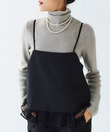 le.coeur blanc | リブタートルニット(ニット/セーター)