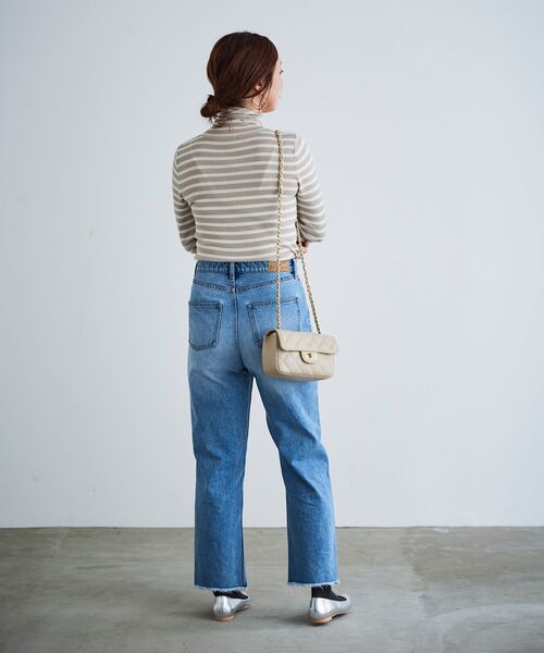 le.coeur blanc（ルクールブラン）の「リブタートルニット（ニット/セーター・レディース・オフホワイト/ホワイト系その他/ベージュ系その他3/グレイッシュベージュ/ブラック系その他/ブラック・38）」の8枚目の写真