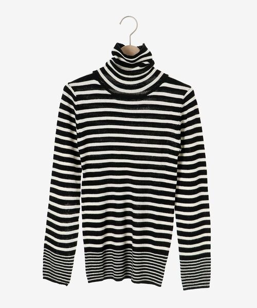 le.coeur blanc（ルクールブラン）の「リブタートルニット（ニット/セーター・レディース・オフホワイト/ホワイト系その他/ベージュ系その他3/グレイッシュベージュ/ブラック系その他/ブラック・38）」の9枚目の写真