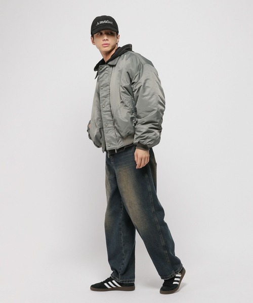 3.3 Field Trip （3.3フィールドトリップ）の「3.3 Field Trip／コーデュロイCAP（ニットキャップ/ビーニー・メンズ・ブラック/グレー・FREE）」の6枚目の写真