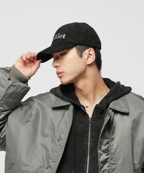 3.3 Field Trip （3.3フィールドトリップ）の「3.3 Field Trip／コーデュロイCAP（ニットキャップ/ビーニー・メンズ・ブラック/グレー・FREE）」の8枚目の写真