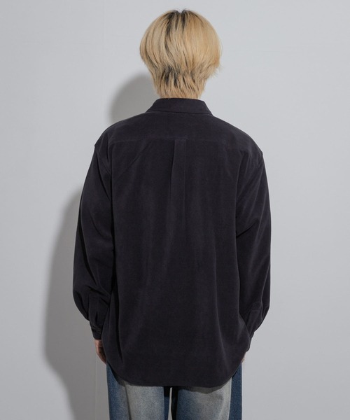 SENSE OF PLACE by URBAN RESEARCH（センスオブプレイスバイアーバンリサーチ）の「フリースフラップルーズシャツ（シャツ/ブラウス・メンズ・ライトグレー/ネイビー/ミント・MEDIUM/LARGE）」の21枚目の写真