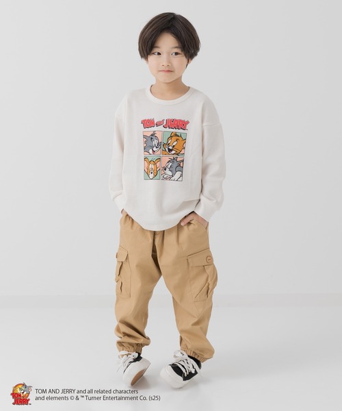 Tom＆Jerry（トムアンドジェリー）の「TOM&JERRY / トムアンドジェリー ワッフル長袖Tシャツ（Tシャツ/カットソー・キッズ・A/B/C/D・80ｃｍ/90cm/110cm/100cm/120cm/130cm/140cm）」の20枚目の写真