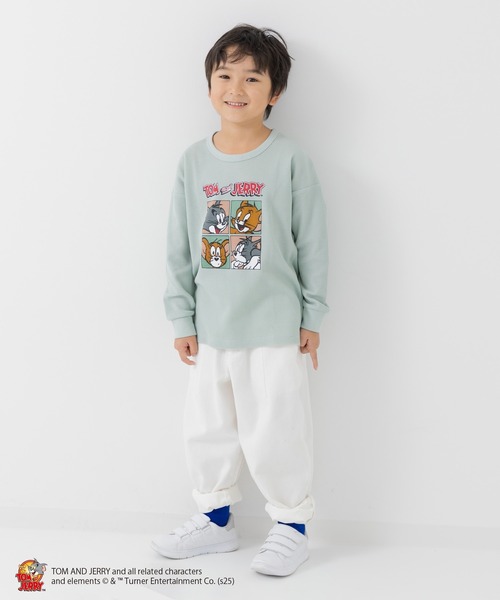 Tom＆Jerry（トムアンドジェリー）の「TOM&JERRY / トムアンドジェリー ワッフル長袖Tシャツ（Tシャツ/カットソー・キッズ・A/B/C/D・80ｃｍ/90cm/110cm/100cm/120cm/130cm/140cm）」の17枚目の写真