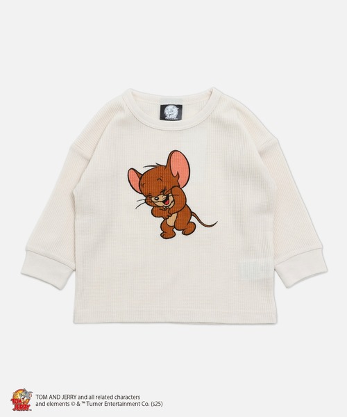 Tom＆Jerry（トムアンドジェリー）の「TOM&JERRY / トムアンドジェリー ワッフル長袖Tシャツ（Tシャツ/カットソー・キッズ・A/B/C/D・80ｃｍ/90cm/110cm/100cm/120cm/130cm/140cm）」の15枚目の写真