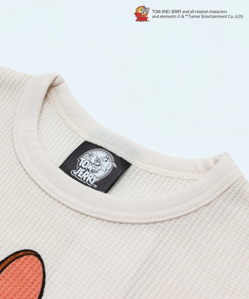 Tom＆Jerry（トムアンドジェリー）の「TOM&JERRY / トムアンドジェリー ワッフル長袖Tシャツ（Tシャツ/カットソー・キッズ・A/B/C/D・80ｃｍ/90cm/110cm/100cm/120cm/130cm/140cm）」の13枚目の写真