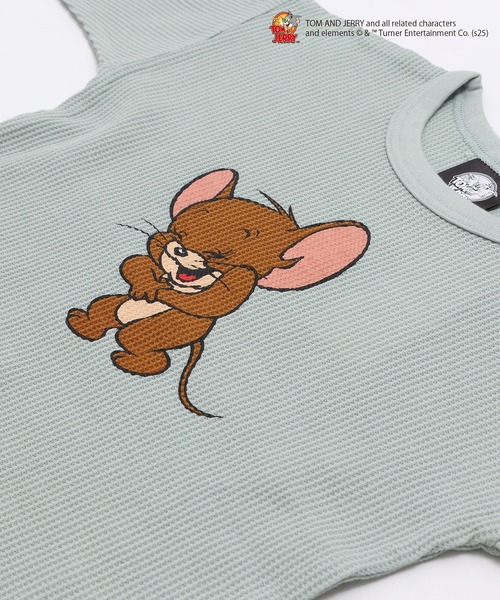 Tom＆Jerry（トムアンドジェリー）の「TOM&JERRY / トムアンドジェリー ワッフル長袖Tシャツ（Tシャツ/カットソー・キッズ・A/B/C/D・80ｃｍ/90cm/110cm/100cm/120cm/130cm/140cm）」の7枚目の写真