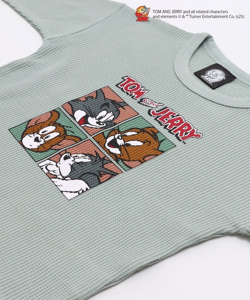 Tom＆Jerry（トムアンドジェリー）の「TOM&JERRY / トムアンドジェリー ワッフル長袖Tシャツ（Tシャツ/カットソー・キッズ・A/B/C/D・80ｃｍ/90cm/110cm/100cm/120cm/130cm/140cm）」の5枚目の写真