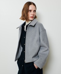 ジーロンラムステンカラーブルゾン