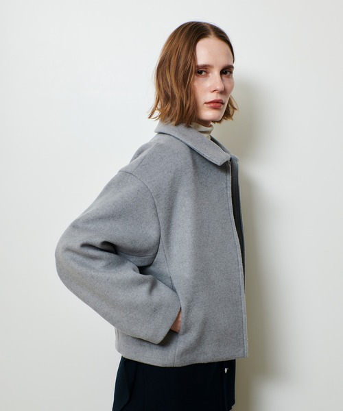 セール】ジーロンラムステンカラーブルゾン（ブルゾン）｜allureville