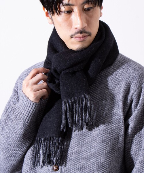 セール】【GLOSTER/グロスター】カシミヤブレンドウール リバーシブル