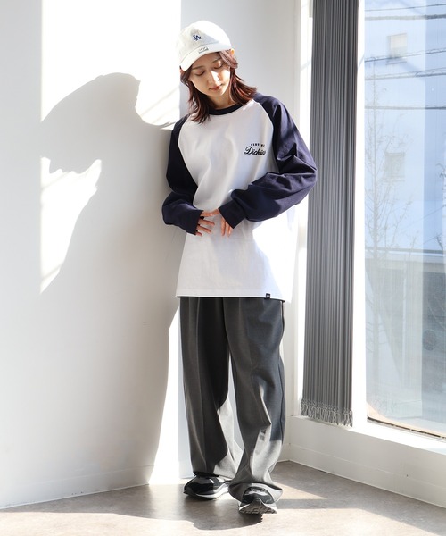 Dickies(ディッキーズ)の「【GENUINE DICKIES/ジェニュインディッキーズ】ラグラン ロングスリーブ バックデザインTシャツ(Tシャツ/カットソー・メンズ・ネイビー/ブラック・M/L/XL)」の13枚目の写真