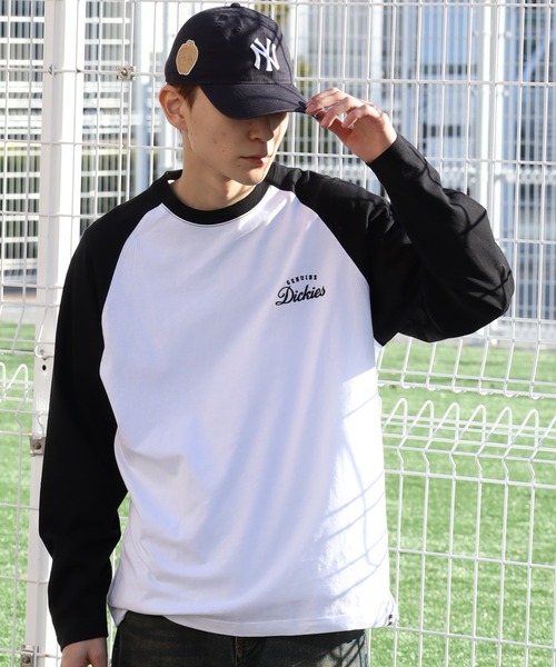 Dickies(ディッキーズ)の「【GENUINE DICKIES/ジェニュインディッキーズ】ラグラン ロングスリーブ バックデザインTシャツ(Tシャツ/カットソー・メンズ・ネイビー/ブラック・M/L/XL)」の4枚目の写真
