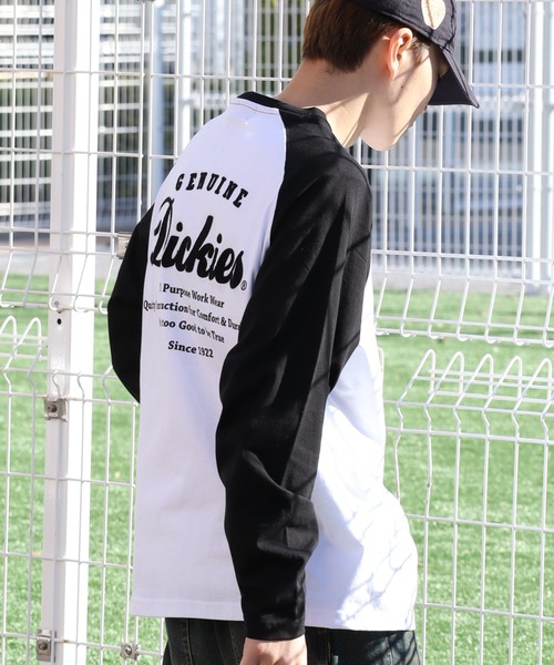 Dickies(ディッキーズ)の「【GENUINE DICKIES/ジェニュインディッキーズ】ラグラン ロングスリーブ バックデザインTシャツ(Tシャツ/カットソー・メンズ・ネイビー/ブラック・M/L/XL)」の5枚目の写真