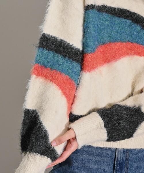 GALLEST（ギャレスト）の「◆カラーブロッキングニット（ニット/セーター・レディース・オフホワイト/グレー・38）」の6枚目の写真