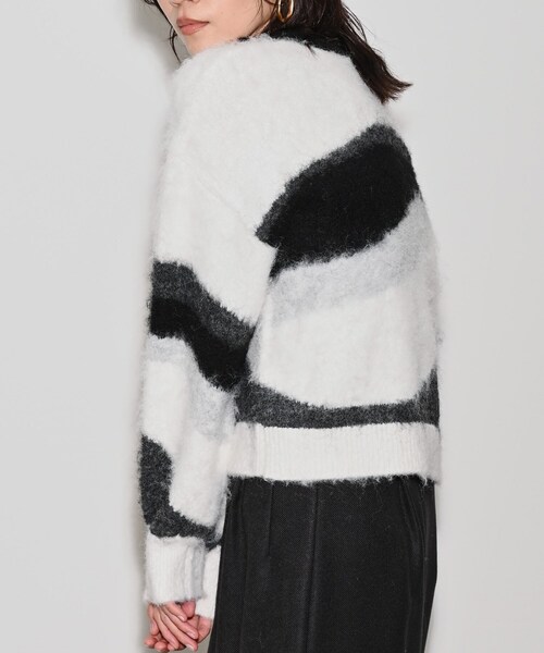 GALLEST（ギャレスト）の「◆カラーブロッキングニット（ニット/セーター・レディース・オフホワイト/グレー・38）」の14枚目の写真