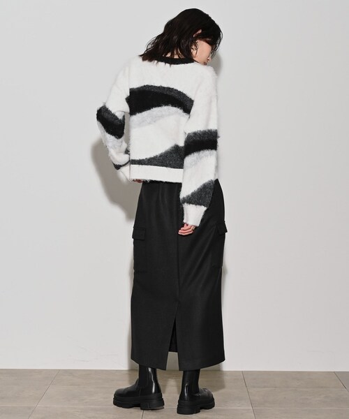 GALLEST（ギャレスト）の「◆カラーブロッキングニット（ニット/セーター・レディース・オフホワイト/グレー・38）」の13枚目の写真