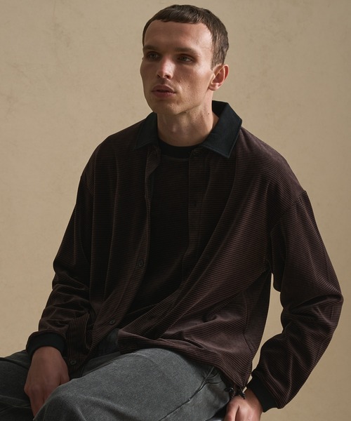 ベロアウォームコードポロカーデ（カーディガン/ボレロ）｜PUBLIC