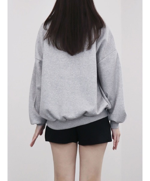 トレーナー スウェット 「ZOZO限定」ラウンドロゴスウェット／round logo over sweat 長袖 クルーネック 裏起毛 シンプル カジ ZOZO限定】ラウンドロゴスウェット／round logo over sweat 長袖