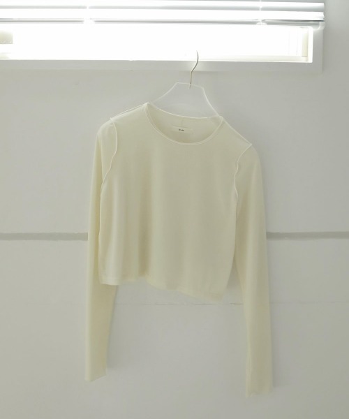 anuke ベロアショートトップス anuke（アンヌーク）の「anuke Velour Short Tops ベロア
