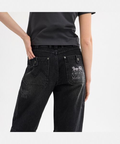 マーティンキム コーチ ウォッシュド レイヤード デニム パンツ COACH（コーチ）の「【COACH MATIN KIM】ウォッシュド