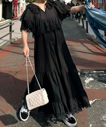 Alley Tokyo | レースどっさり半袖ワンピース(ワンピース)