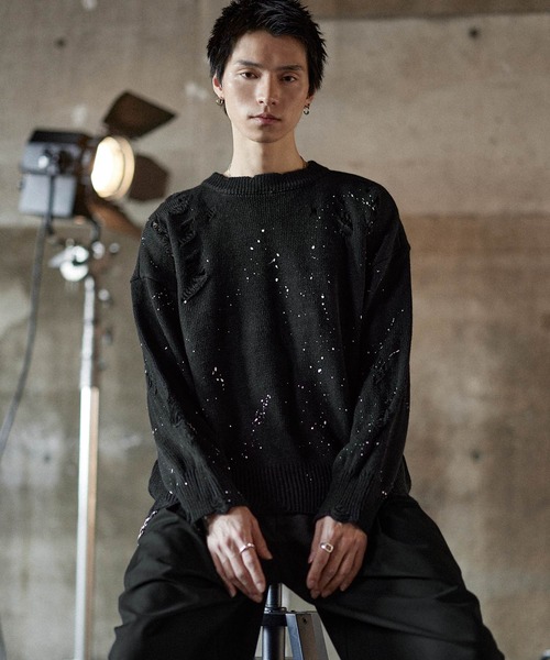 【新品完売激レア】Bright AstrostuffsロゴセーターMブラック THE NORTH FACE（ザ ノースフェイス） セーター メンズ オルタナティブ