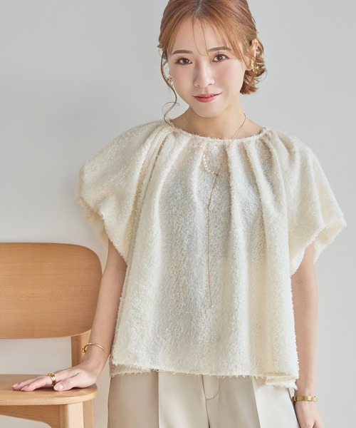 バルーンスリーブジャガードブラウス 1.jpg