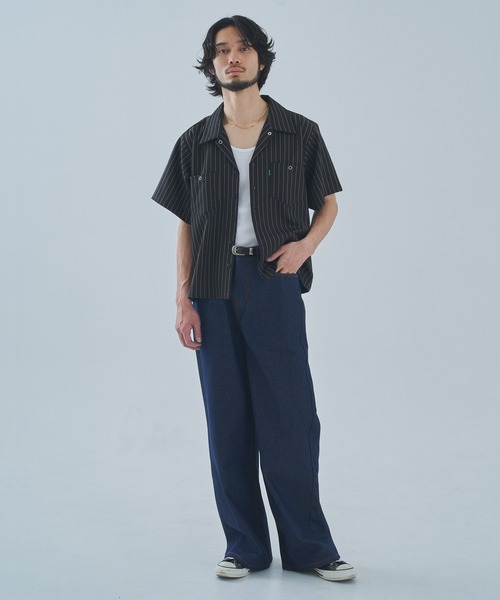 Noen(ノエン)の「シンチバックバギージーンズ【セットアップ対応】(デニムパンツ・メンズ・インディゴブルー/ホワイト/ブラック・SMALL/MEDIUM/LARGE)」の16枚目の写真
