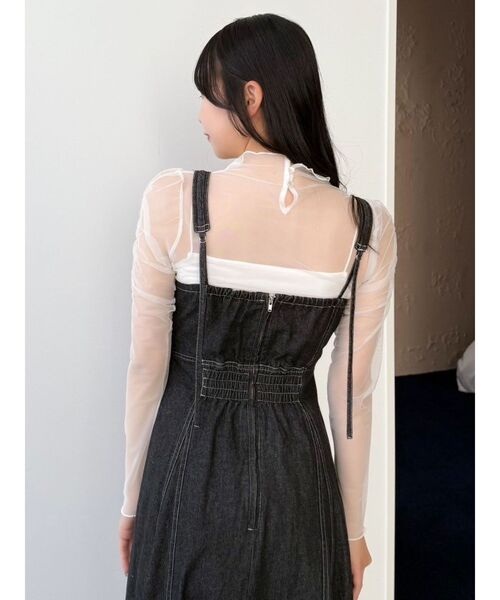 dazzlin（ダズリン）の「フロントホックデニムジャンスカ（ワンピース・レディース・インディゴブルー/ブラック/ブルー・MEDIUM/SMALL）」の22枚目の写真