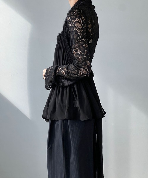 2/3カップレースボディスーツ ブラック Next：日本 ブラック - レース ボディスーツ from Next Japan