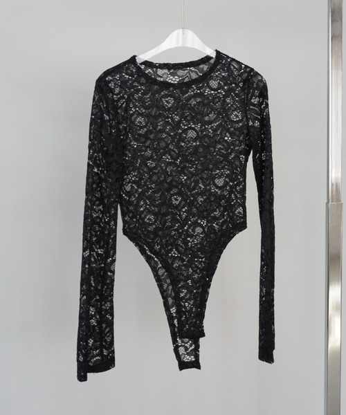 chuclla(チュクラ)の「総レース フレアスリーブボディスーツ chw25s032(その他トップス・レディース・ブラック・FREE)」の12枚目の写真