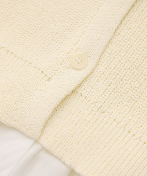 ROPE' PICNIC(ロペピクニック)の「布帛使いショート丈カーディガン(カーディガン/ボレロ・レディース・ピンク系その他2/ライトグレー/ブラック/オフホワイト・38)」の6枚目の写真