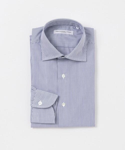 URBAN RESEARCH DOORS（アーバンリサーチドアーズ）の「『イージーケア』LIFE STYLE TAILOR　セミワイド細ストライプシャツ（シャツ/ブラウス・メンズ・ブルー系その他・37/39/41/43）」の2枚目の写真