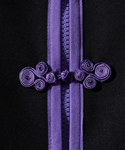 bike star（バイクスター）の「China button full zip sweatshirt / チャイナ釦 フルジップスウェットトレーナー unisex（スウェット・メンズ・ブラック系1/ホワイト系1/ブラック系2・S/F）」の5枚目の写真