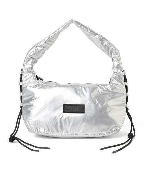 Ray BEAMS（レイビームス）の「【WEB限定】HUNTER / トラベル ホーボー シリング（トートバッグ・レディース・ライトブルー/ブラック/シルバー・ONE SIZE）」の3枚目の写真