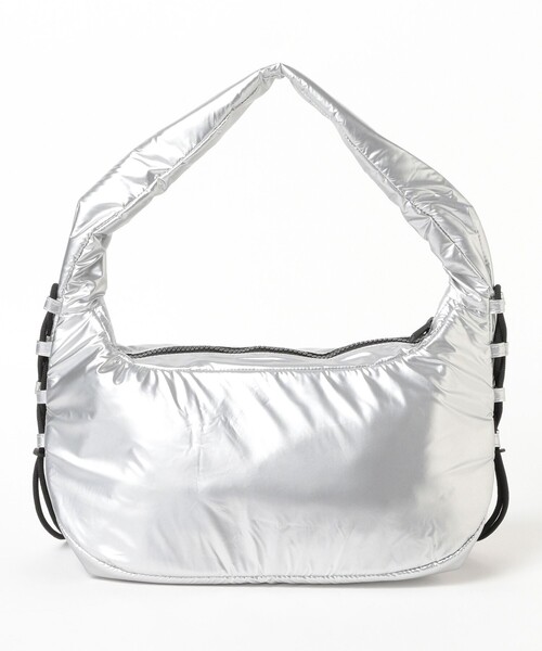 Ray BEAMS（レイビームス）の「【WEB限定】HUNTER / トラベル ホーボー シリング（トートバッグ・レディース・ライトブルー/ブラック/シルバー・ONE SIZE）」の4枚目の写真