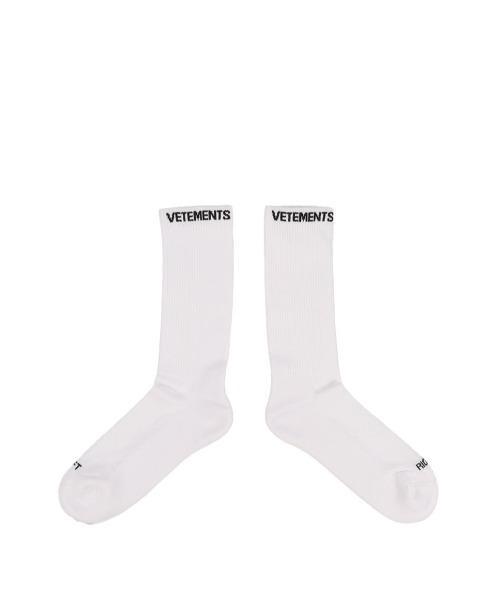 VETEMENTS ヴェトモン アナーキーロゴ ソックス 靴下 白 vetements ヴェトモン ソックス 靴下 白 - メルカリ